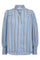 Amora Stripe V-Shirt 35917 | Hellblau | Bluse von Co'couture