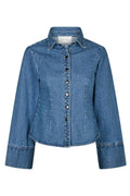 Rosa D Shirt | Vintage Blue | Bluse fra Neo Noir – nedsat