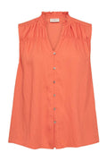 Esally Blouse 204376 | Fresh Salmon | Bluse fra Freequent – nedsat