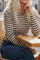 Liana Tee 207833 | Coffee Bean W. Star Off-White | Bluse fra Freequent
