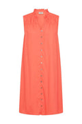 Esally Dress 208108 | Fresh Salmon | Kjole fra Freequent – nedsat