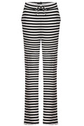 Natalia Straight Pants | Black Creme Stripe | Bukser fra Liberté – nedsat