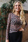 Mesh Ls Tshirt | Lux Leo Raspberry Heart | Bluse von Liberté