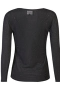Mesh Ls Sparkle Tshirt | Black Black Diamond Dot | Bluse fra Liberté – nedsat