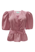 Tiki Ss Twist Blouse | Dusty Rose | Bluse fra Liberté – nedsat