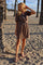 Tiki Ss Twist Dress | Brown | Kjole fra Liberté