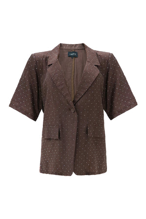 Simi Ss Shirt | Choco Brown | Bluse fra Liberté
