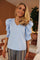 Winnie V Blouse | Baby Blue | Bluse fra Liberté