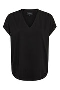 Nuni Vneck Tshirt | Black | T-Shirt fra Liberté – nedsat