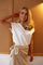 Nuni Vneck Tshirt | Creme | T-Shirt fra Liberté
