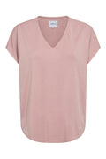 Nuni Vneck Tshirt | Dusty Rose – nedsat
