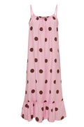 Luliana Dot Dress | Pink – nedsat