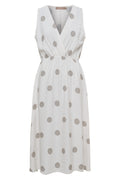 Linetta Dress | Beige Dot – nedsat