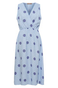 Linetta Dress | Celeste Dot – nedsat