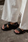 Lara Leder | Schwarz | Sandalen von Woden