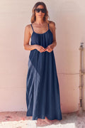 Sasmé Strap Dress | Navy | Kjole fra Atelier C