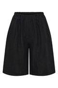Santina Linen Shorts | Black – nedsat
