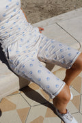 Alma Long Shorts | Ivory Cobolt Shell | Shorts fra Liberté – nedsat