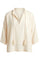 Cotton V-neck Shirt | Ecru | Bluse fra Atelier C