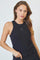 Sahara Embroidery Tank Top 33151 | Black | T-Shirt fra Co'couture