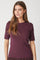 Granny Embroidery SS Tee 33166 | Winered | T-Shirt fra Co'couture