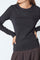 Granny Embroidery LS Tee 33180 | Black | T-Shirt fra Co'couture