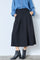 Luna Pocket Pleat Skirt 34222 | Black | Nederdel fra Co'couture