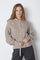 Row Pointelle Tie Cardigan 32241 | Champagne | Strik fra Co'couture
