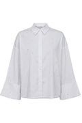 Leni Wide Cuff Stone Shirt 35992 | White | Bluse fra Co'couture – nedsat