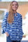 Agnes Bluse 3/4 | Blau | Bluse von Prepair