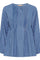 Eulalie-Shirt | Mittelblau | Hemd von Marta du Chateau
