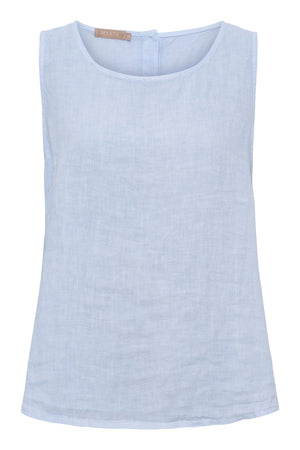 Alessia Linen Top | Cielo