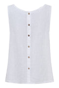 Alessia Linen Top | White – nedsat