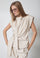 Gitt Pleat Top 35958 | Bone | Top fra Co'couture