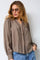 Notis Lace V-Shirt 45074 | Walnut | Bluse fra Co'couture