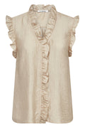 Tassycc Frill Top | Bisquit | Skjorte fra Co'Couture – nedsat