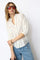 Callumcc Lace Puff V-Shirt | White | Skjorte fra Co'Couture