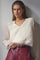 Baltacc Padded V Blouse 500258 | Offwhite | Co'couture