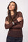 Barna O Neck Blouse | Dark Brown | T-Shirt fra Co'couture