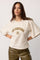 Zenga Tee O Neck | Pearl - Olive | T-Shirt fra Co'couture