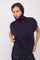 Row Oversize Cable Knit Vest | Navy | Strik fra Co'couture
