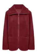 Bamie Teddy Zip | Mørkerød | Jakke fra French Laundry – nedsat