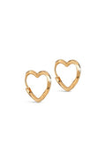 Organic Heart Small | 925S/GP/M | Øreringe fra Enamel