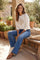 Mary Sweatshirt | White | Bluse fra Prepair