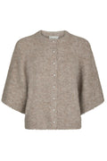 Amaya Fluffy Knit Cardigan | Beige Melange | Strik fra Neo Noir