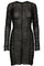 Mesh LS Wrinkle Dress | Black | Kjole fra Liberté