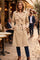 Odette Long Trench Coat | Caramel