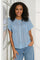 Dahlia Bluse 2727 | Blau | Bluse von Prepair
