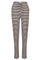 Natalia Straight Pants | D. Brown Creme Small Stripe