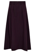 Anya Trinny Pleat Skirt | Plum | Nederdel fra Co'couture